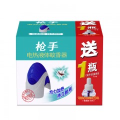 枪手 电热液体蚊香器 有导线·送液 1个 12毫升