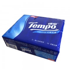 得宝 纸巾手帕纸无味迷你面巾纸餐巾纸加厚纸巾48包4层T0138B