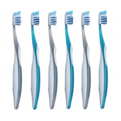 佳洁士 全优七效牙刷6支 美国进口软毛刷按摩软胶舌苔刷多角度