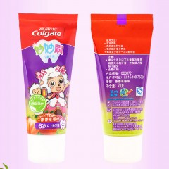 高露洁 儿童牙膏 妙妙刷牙膏 换牙期香香草莓+蜜桃奶香