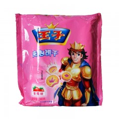 王子 夹心饼干 草莓风味360g 独立3条包装