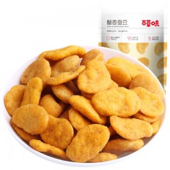 百草味 休闲零食坚果炒货蟹香蚕豆180g兰花豆豆类食品休闲小吃年货
