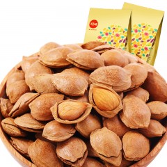 百草味 手剥小白杏坚果干果大杏仁开口杏核 200g