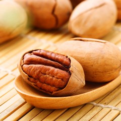 百草味 休闲零食小吃坚果炒货奶油味碧根果190g手剥山核桃干果年货