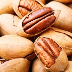 百草味 休闲零食小吃坚果炒货奶油味碧根果190g手剥山核桃干果年货