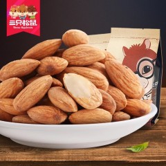 三只松鼠 大头装原味巴旦木仁235gx2袋 免剥扁桃仁大杏仁干果果仁