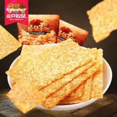 三只松鼠 烤锅巴220g非油炸锅巴零食小松鼠香脆香辣锅巴片