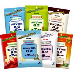 UHA/悠哈 特浓牛奶糖120g*5袋 味觉糖巧克力草莓盐抹茶味喜糖糖果