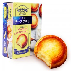 不二家 日本进口烘焙小点6枚芝士味北海道芝士乳酪蛋糕蛋挞饼干78g