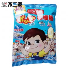 不二家 香醇乳酸牛奶味棒棒糖116g20支