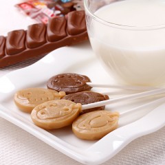 不二家 牛奶棒棒糖116g20支装  奶茶+巧克力牛奶味  糖果休闲零食