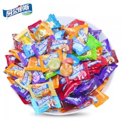 阿尔卑斯 糖果牛奶硬糖散装500g棒棒糖混合水果味糖果喜糖小零食