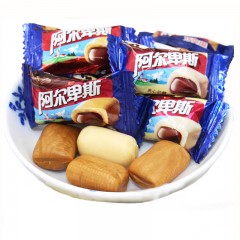 阿尔卑斯 巧克溢夹心太妃糖巧克力香软糖糖果喜糖500g散装