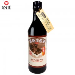 冠生园 好伴牌 露晒浓酱油 508ml*2瓶组合 玻璃瓶装