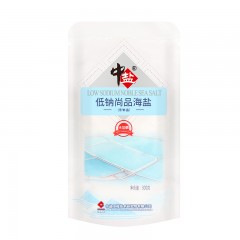 中盐 未加碘低钠尚品海盐300g无碘低钠盐低钠海盐家用低钠调味盐