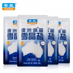 粤盐牌 澳洲湖盐250g*4袋装加碘精制食盐加碘进口食用盐调料盐
