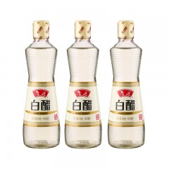 鲁花 糯米白醋500ml*3瓶糯米酿造0添加食