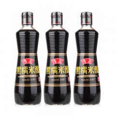 鲁花 黑糯米醋500ml*3瓶 自然陈酿 0