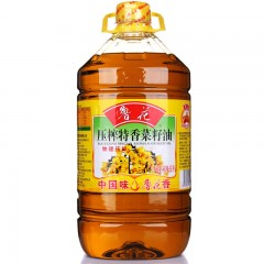 鲁花 压榨特香菜籽油5L食用油植物油家庭厨房食用油油大桶粮油