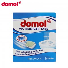 Domol 德国进口马桶清洁泡腾片1盒装去污除垢消毒马桶清洁块25g*15