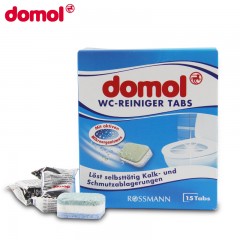 Domol 德国进口马桶清洁泡腾片1盒装去污除垢消毒马桶清洁块25g*15