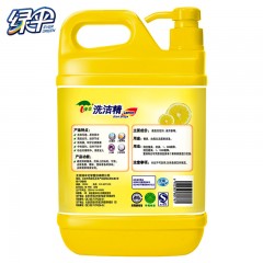 绿伞 洗洁精2kg*2瓶组合装天然柠檬清香洗涤灵大桶家用洗碗洗涤剂
