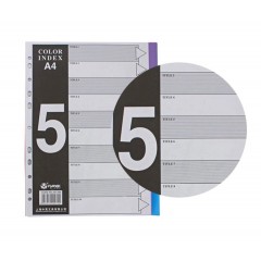 富得快 FD500 塑料 5页彩色分类纸 分页纸 PVC隔页纸 文件索引纸