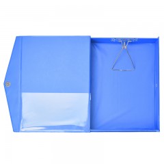 正彩 多功能档案盒A4文件盒带夹子资料收纳盒子3寸加厚侧面标签塑料皮面