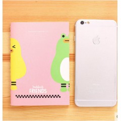 得力 FA640-03-04缝线本日记本软面抄学生练习本子A6记事本40页