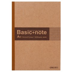 得力 A5软面抄本 7672