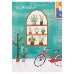 得力 JA560-03胶装本记事本软面抄笔记本学生文具用品