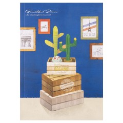 得力 JA560-03胶装本记事本软面抄笔记本学生文具用品