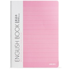 得力 EB54001文具糖果色学生B5英语本大记事本40页厚笔记本