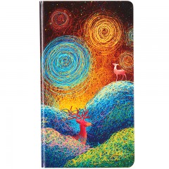 得力 Y4812801寻鹿系列日记本 48K小号记事本子 128页硬面笔记本