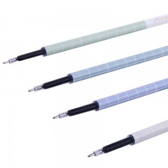 得力 A754中性笔替芯学生用笔水笔按动笔替芯0.5mm全针管