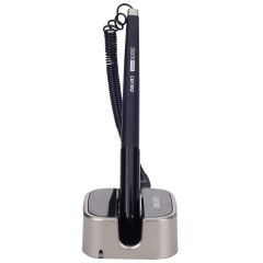 得力 台笔中性笔办公水笔固定笔桌笔签字笔粘贴桌面柜台服务台6796