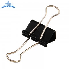 杰丽斯黑色长尾夹8562 41mm 票据夹 长尾票夹 筒装24只