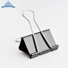 杰丽斯 黑色长尾夹8561 51mm 票据夹  长尾票夹 筒装12只