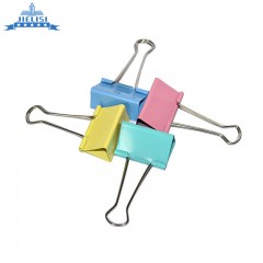 杰丽 斯彩色长尾夹8551 51mm 票据夹 长尾票夹 筒装12只