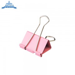 杰丽斯 彩色长尾夹 8552 41mm 票据夹夹 长尾票夹 筒装24只