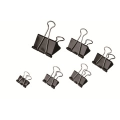 易达/Esselte  10115 15mm铁票夹子黑色长尾夹 燕尾夹 票夹