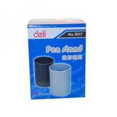 得力 笔筒 得力907圆形笔筒  办公笔筒 大容量 收纳笔筒