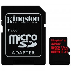 金士顿 SDCR TF卡 MicroSD卡 高速存储卡SDCR U3支持4K高清录制 32G