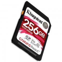 金士顿 SDXC卡SDR 存储卡相机内存卡U3支持4K读100M 256G