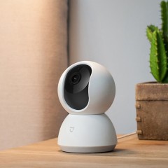 小米 米家智能摄像机云台版360度全景高清手机家用网络监控摄像头