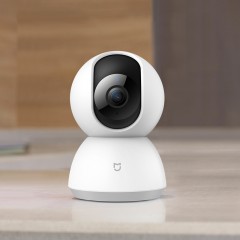 小米 米家智能摄像机云台版360度全景高清手机家用网络监控摄像头