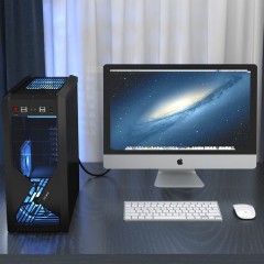 山泽 dvi转vga转接头线公对公电脑显卡连接显示器24+5高清转换线