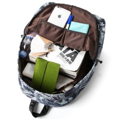 Mr.ace Homme印花双肩包女韩版潮休闲背包旅行背包中学生书包男