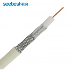 视贝 同轴电缆高清有线电视线闭路线1.0内芯双层屏蔽闭路线 10米起 505-64T/TW