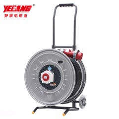 野狼 YL-46GT6-B 小车移动电缆盘IP67防水电缆卷盘63A5芯插座空盘